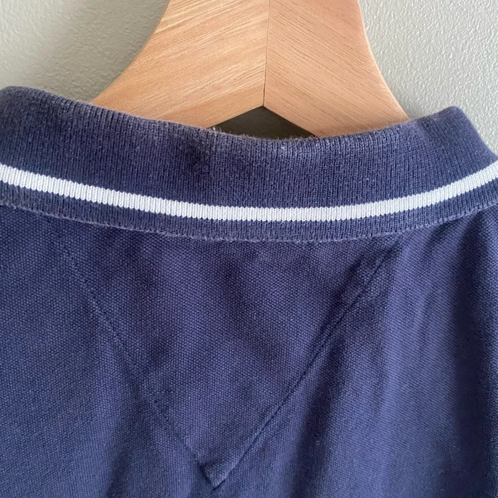 La Bottega Abbigliamento Polo‎ Shirt Mens L Navy Blue Italy Golf Nautical Preppy - Picture 9 of 9